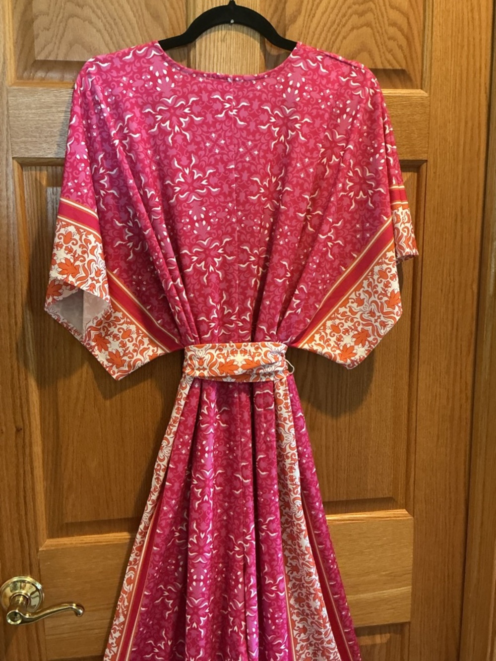 Eloquii Boho Wide Leg Kimono Cropped Jumpsuit Size 14/16 - Picture 6 of 10